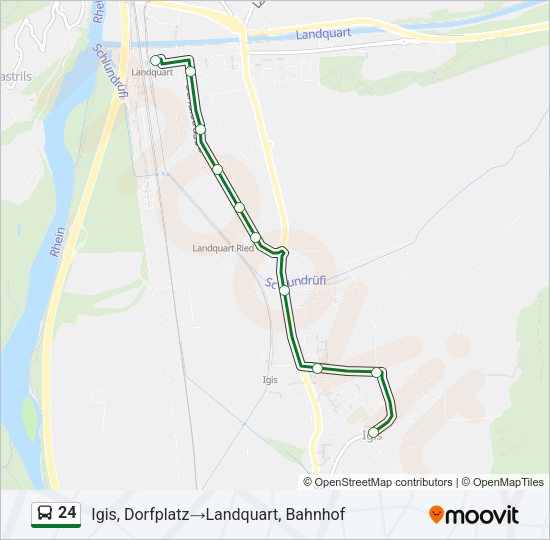 24 Bus Line Map
