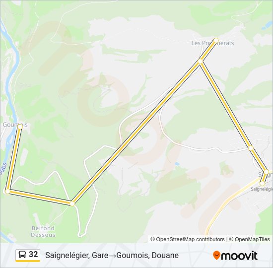 32 bus Line Map