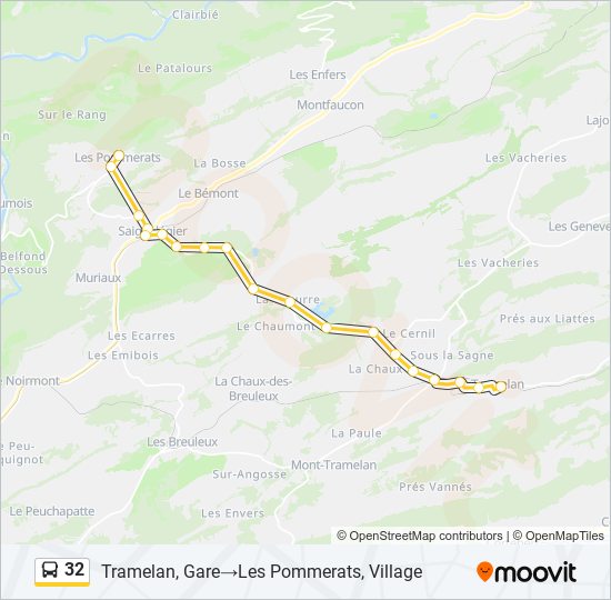 32 bus Line Map