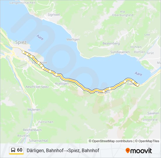 60 Bus Line Map