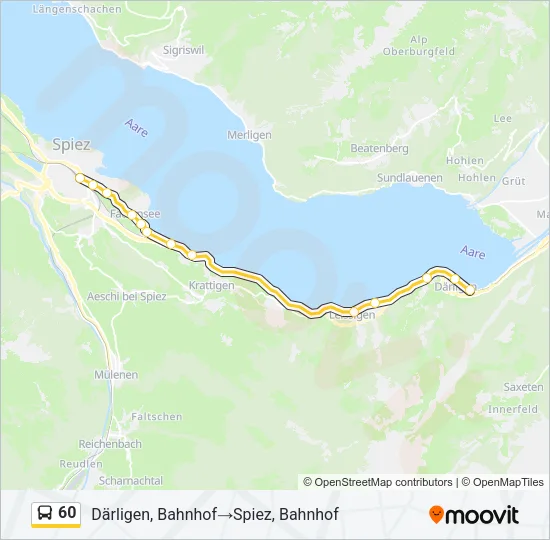 60 Bus Line Map