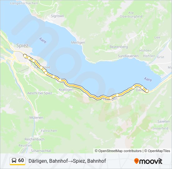 60 Bus Line Map