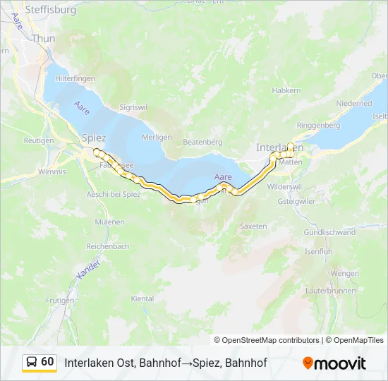 60 Bus Line Map