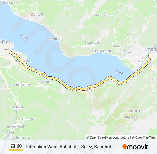 60 Bus Line Map