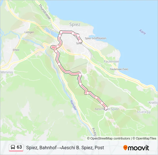 63 Bus Line Map