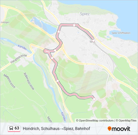 63 Bus Line Map