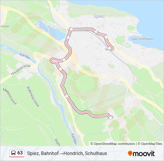 63 Bus Line Map