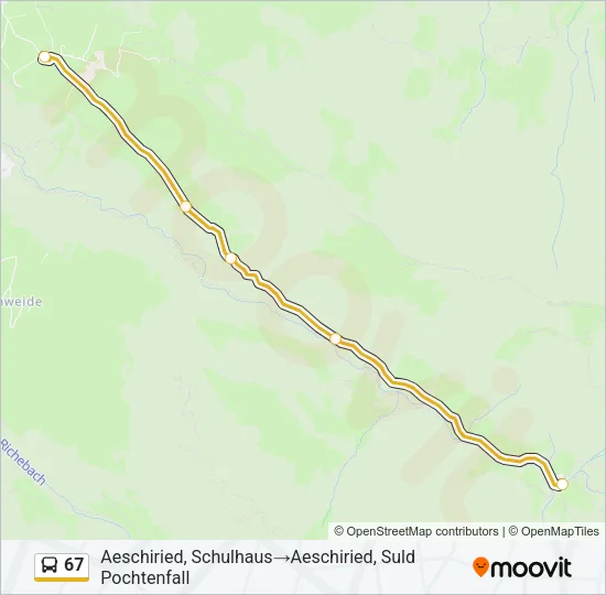 67 Bus Line Map