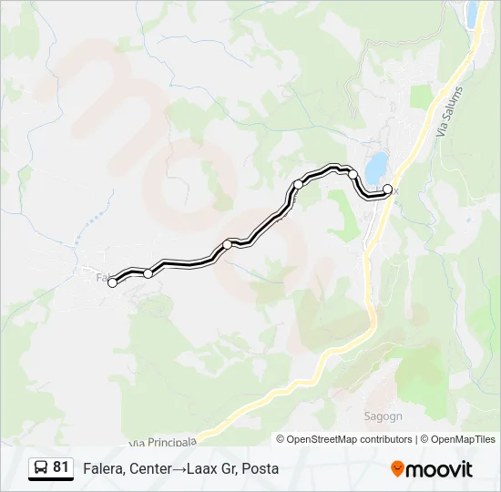 81 Bus Line Map