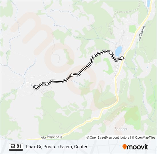 81 Bus Line Map