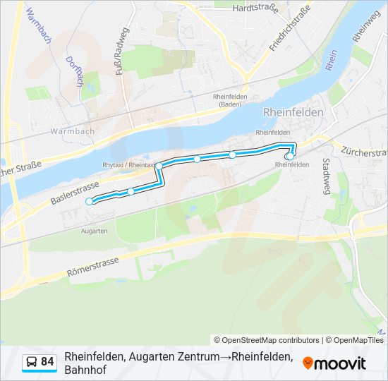 84 Bus Line Map