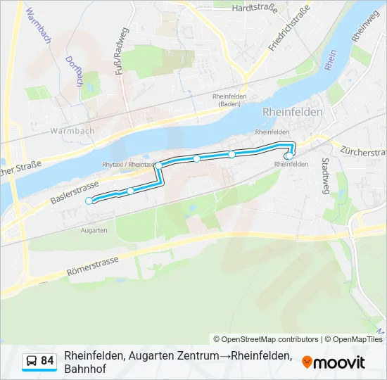 84 Bus Line Map