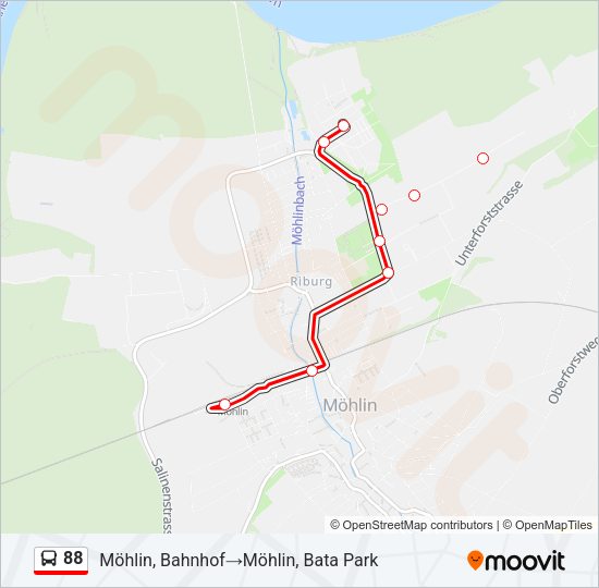 88 Bus Line Map
