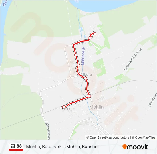 88 Bus Line Map