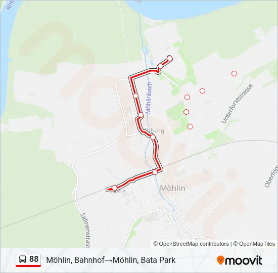 88 Bus Line Map