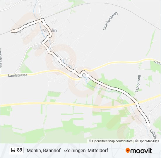 89 Bus Line Map