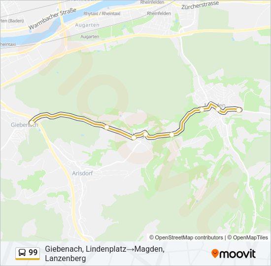 99 Bus Line Map