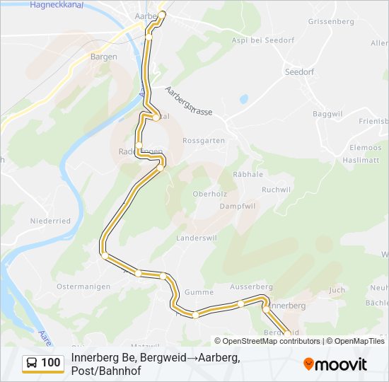 100 Bus Line Map