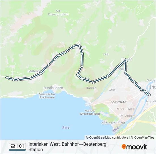 101 Bus Line Map