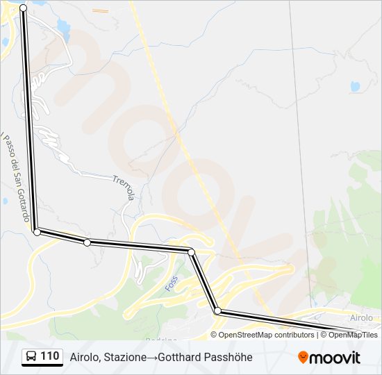 110 Bus Line Map