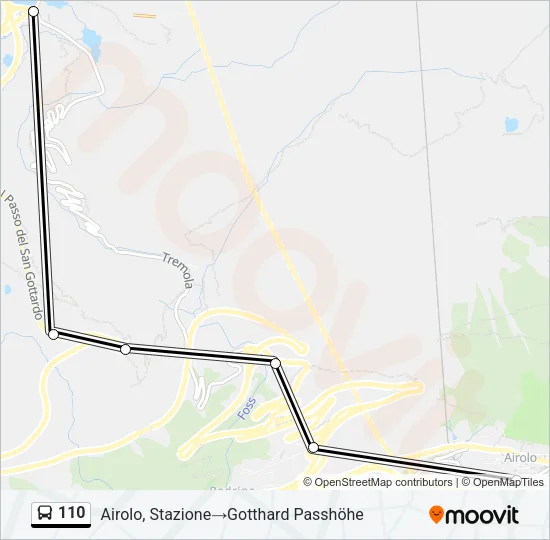 110 Bus Line Map