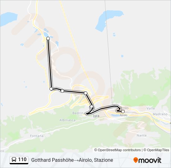 110 Bus Line Map