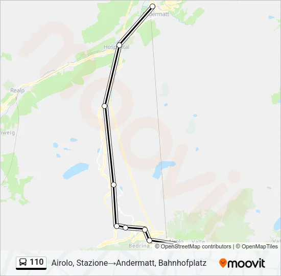 110 Bus Line Map