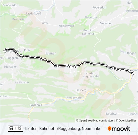 112 Bus Line Map
