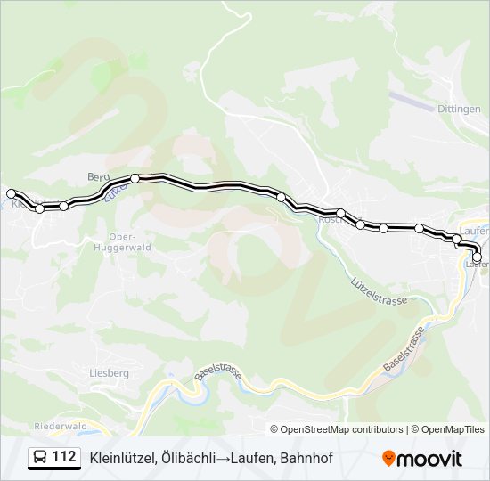 112 Bus Line Map