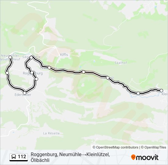 112 Bus Line Map