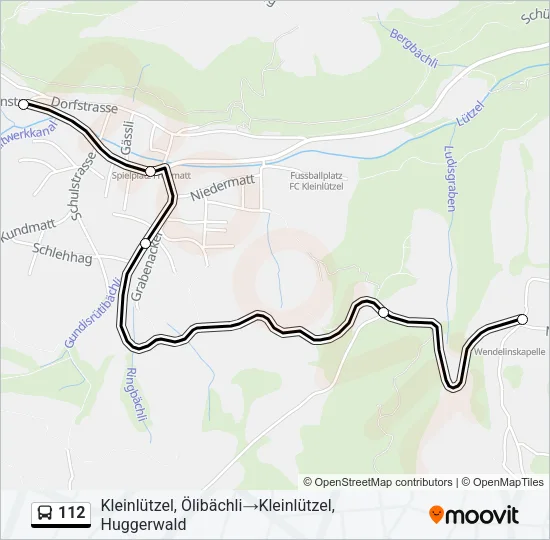 112 Bus Line Map