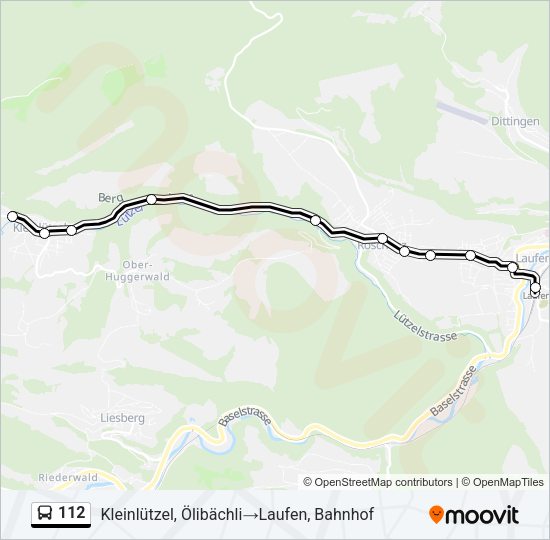 112 Bus Line Map
