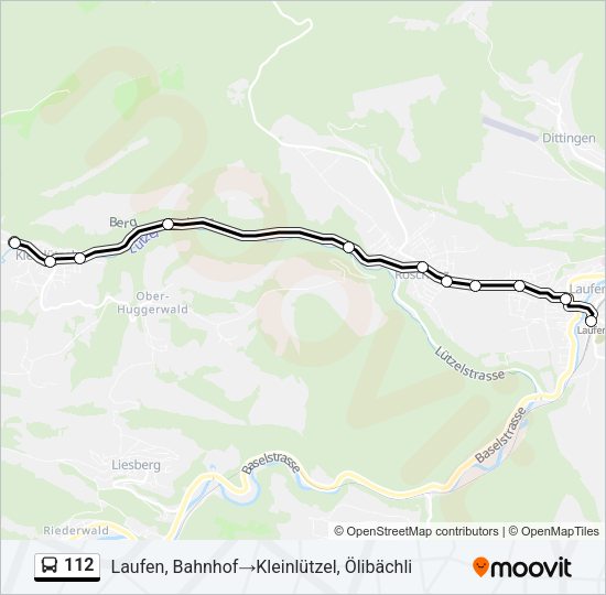 112 Bus Line Map
