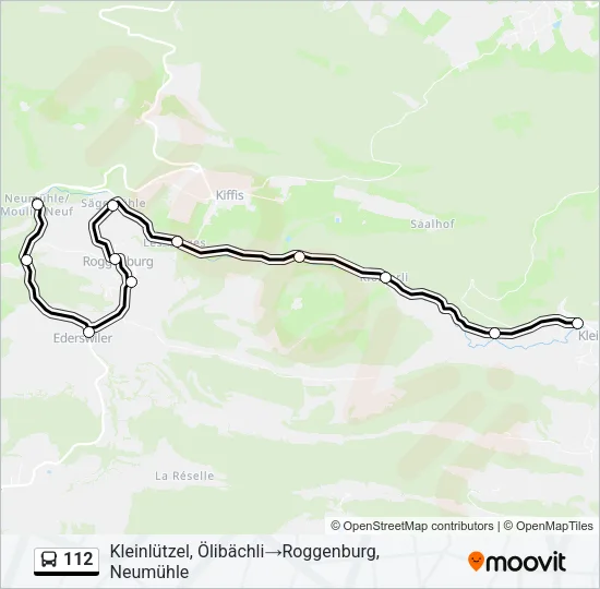 112 Bus Line Map