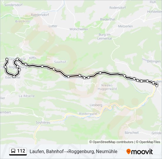 112 Bus Line Map