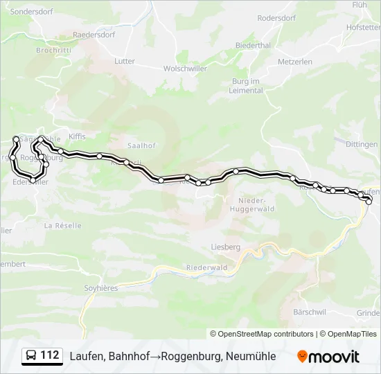 112 Bus Line Map