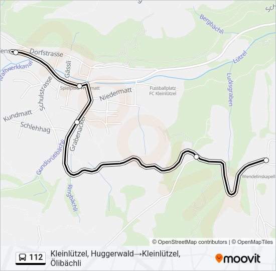 112 Bus Line Map