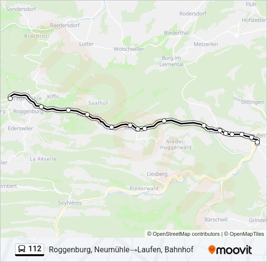 112 Bus Line Map