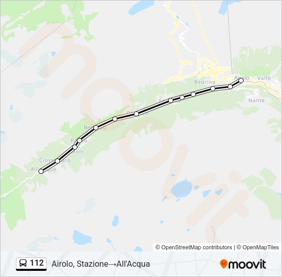 112 Bus Line Map