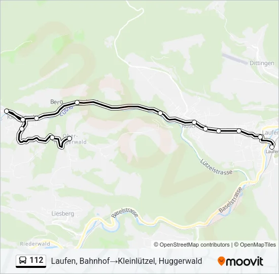 112 Bus Line Map