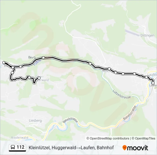 112 Bus Line Map
