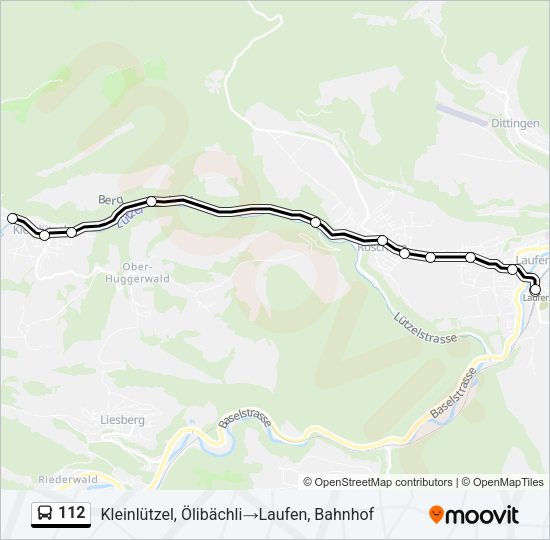 112 Bus Line Map