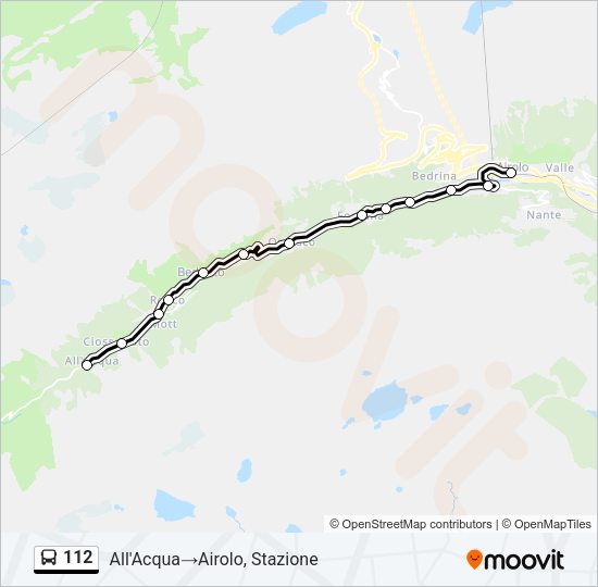 112 Bus Line Map