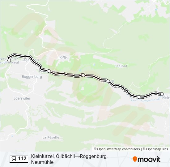 112 Bus Line Map