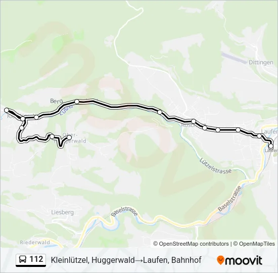112 Bus Line Map