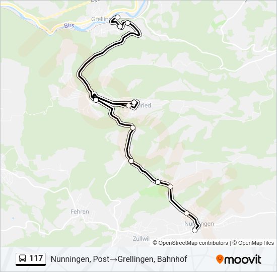 117 Bus Line Map