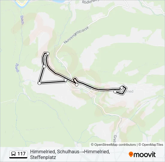 117 Bus Line Map
