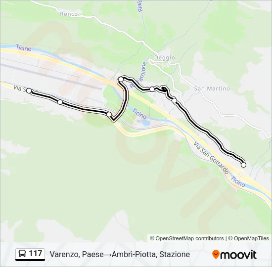 117 Bus Line Map