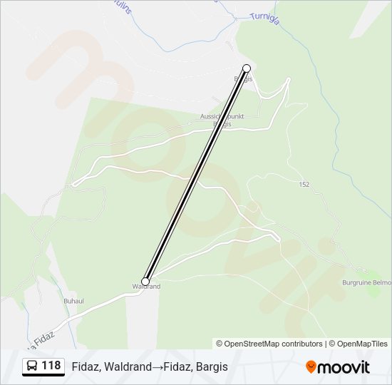 118 Bus Line Map