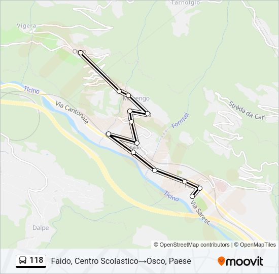 118 Bus Line Map